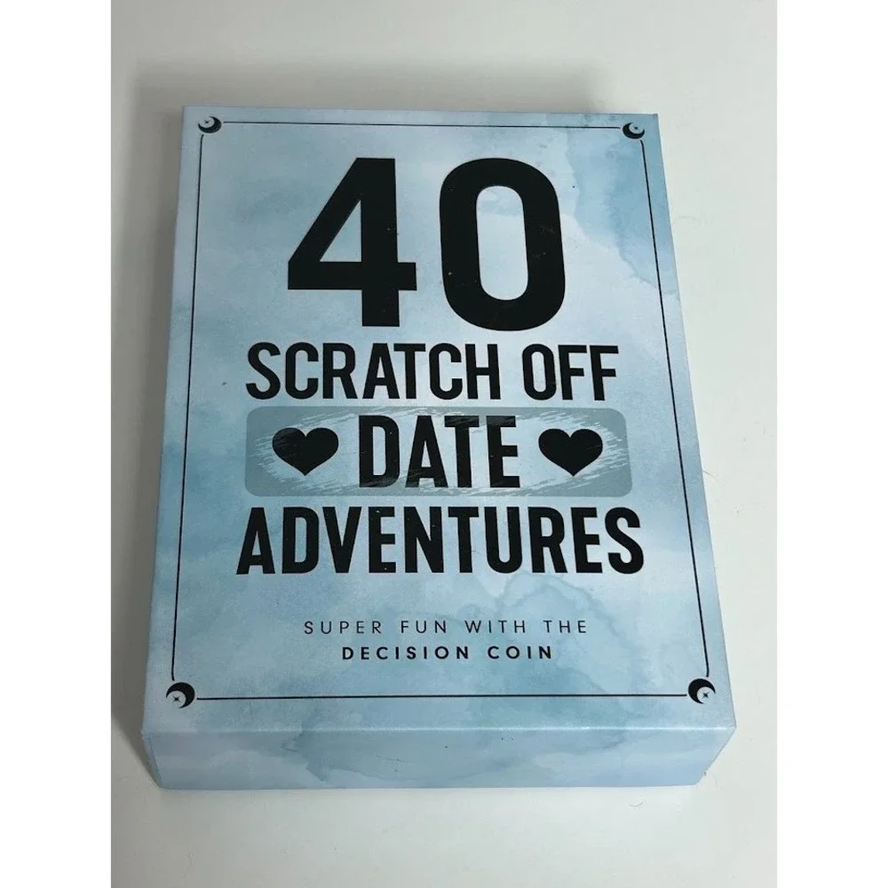 40 Romantic Scratch Off Date Adventures Complete with the Decision Coin